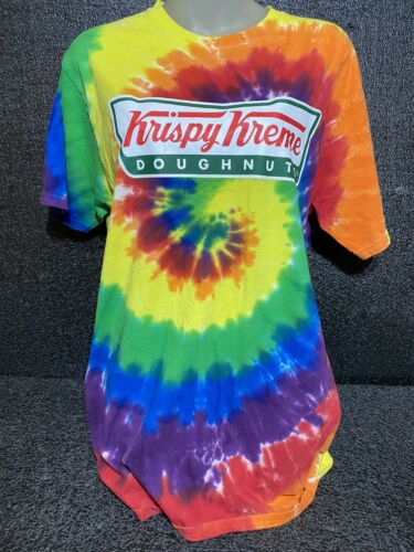 Krispy Kreme Doughnuts Tie Dye T Shirt  Size M